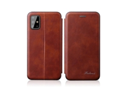 Capa De Couro Tpu Pu Com Textura Retrô Integrada E Compartimento Para Cartão Para Samsung Galaxy S20 Ultra