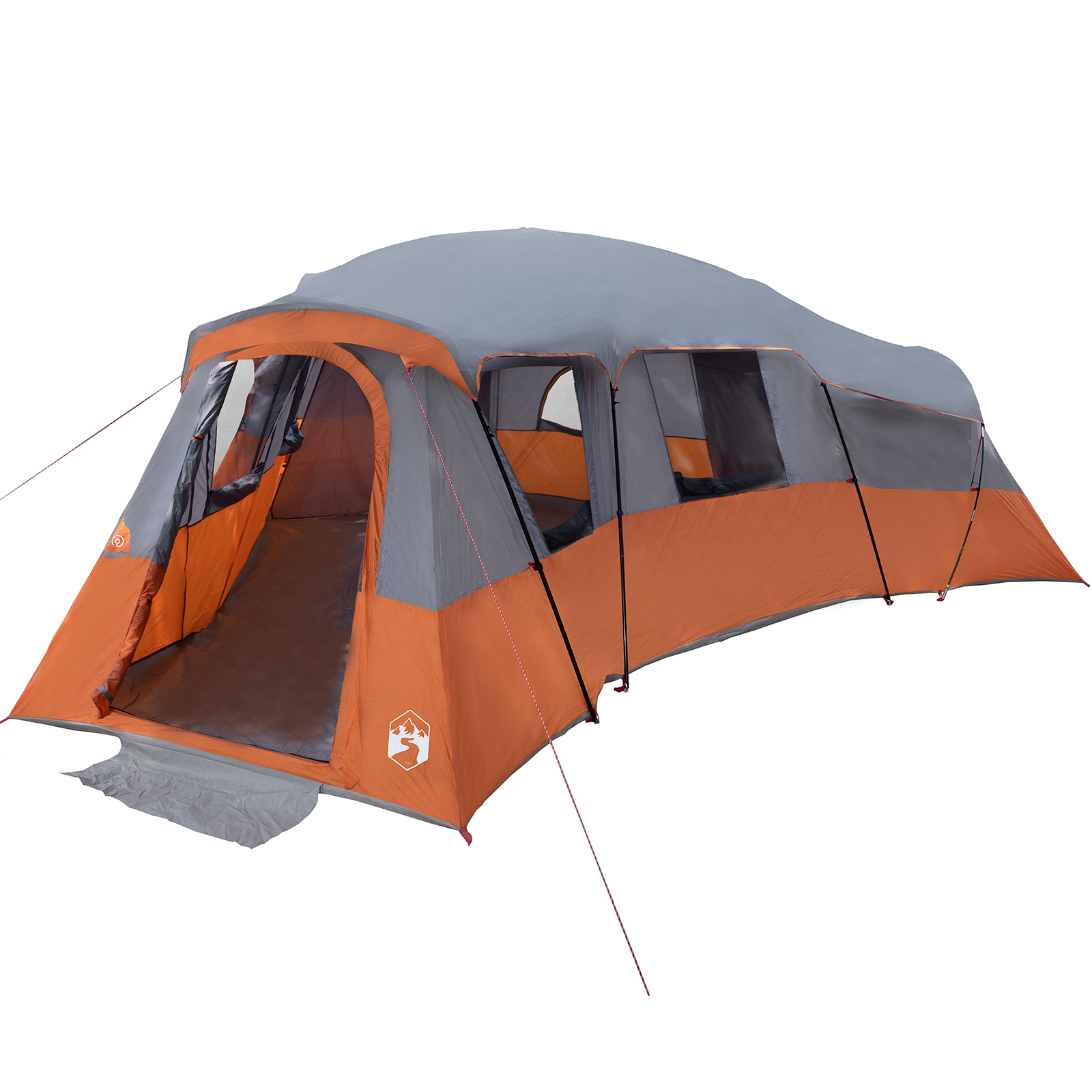 Conjunto 1 Barraca De Camping Vidaxl Cinzento Tafetá (762 X 655 X 218 Cm)