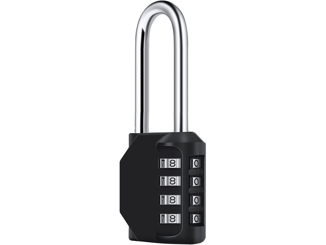 Cerradura Combinada De 4 Dígitos Impermeável, 6,7 Cm De Comprimento, Metal Resistente Ao Clima Para Armários, Malas E Exteriores