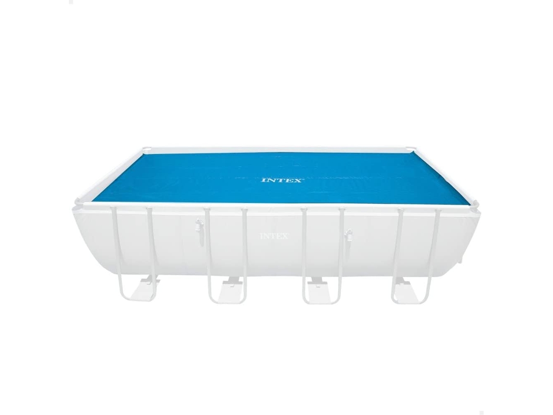 Cobertor De Piscina Retangular Intex 55266 549x274 Cm Com Proteção Solar E Térmica