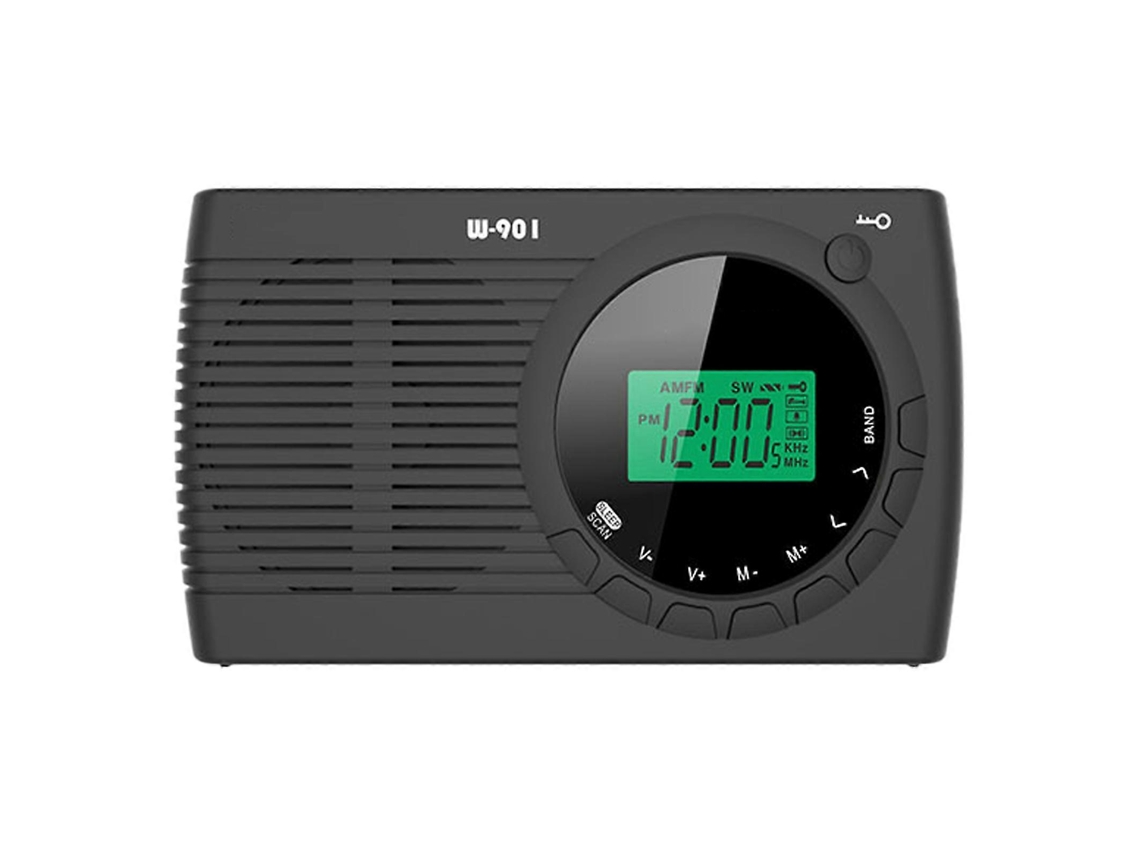 Rádio Recarregável E Operado Por Bateria Com Bandas Fm Am Sw E Função Despertador Rádio Com Antenas Ajustáveis Olysi Shop