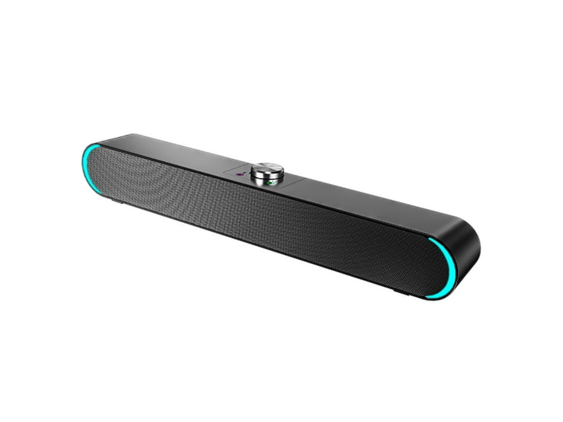 Coluna Samuriiron para Computador com Fio Usb Player de Áudio