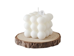 Vela Decorativa LAXISCREED Cúbica Branca Perfumada