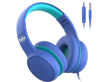 Auscultadores Bluetooth  Crianças com 85Db/94Db Limitação de Volume Microfone Inline Liberação de Áudio Dobrável Crianças