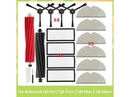 Acessórios Reposição Kit Para Q5 Pro / Pro+ Q8 Max Max+ Robô Aspiradors Peças