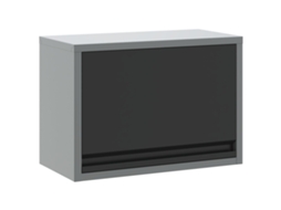 Conjunto 1 Armário De Ferramentas Vidaxl Preto Aço (50 X 25 X 35 Cm)