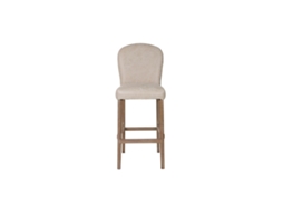 Banqueta Home Esprit Branco Pele