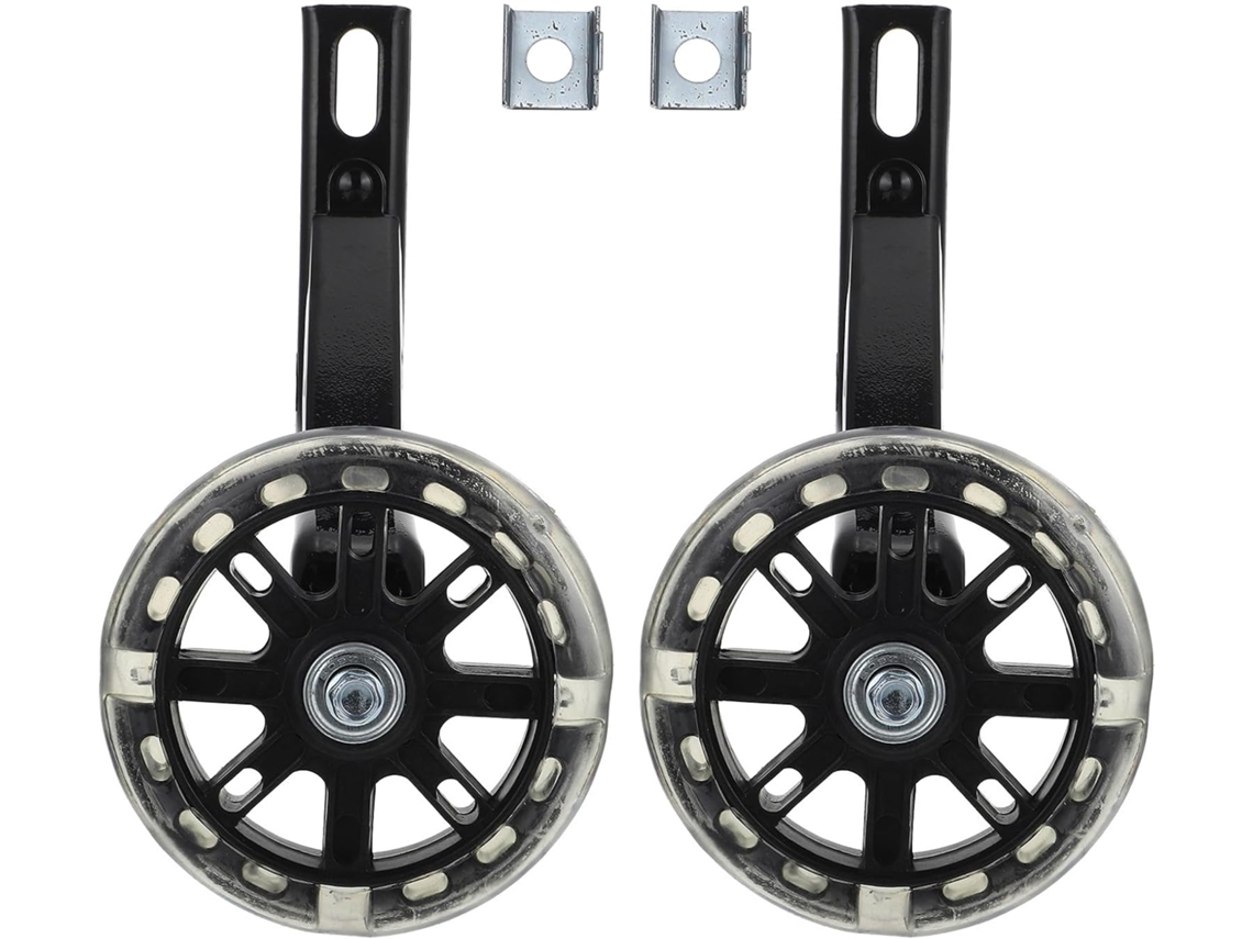 Rodinhas De Apoio Ajustáveis Em Aço Carbono Para Bicicletas De Meninos E Meninas, Estabilizadores.