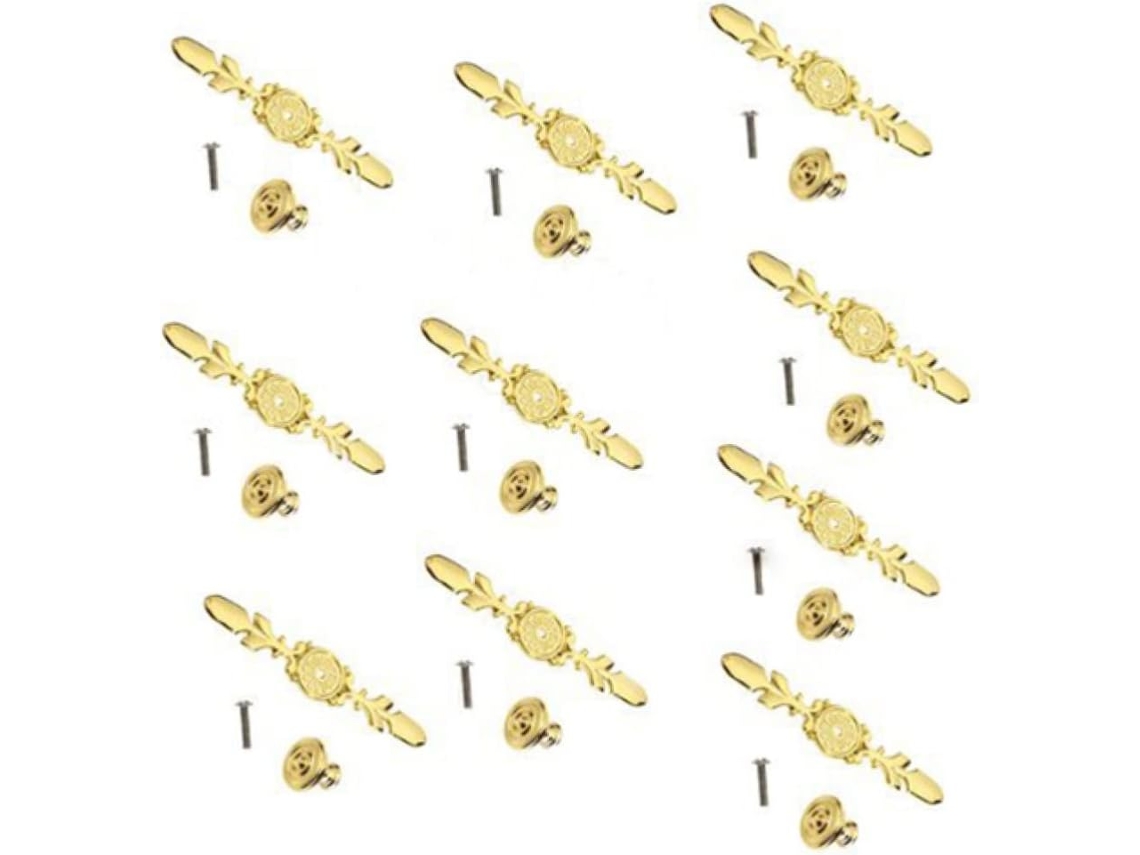 Yardenfun Conjunto De 10 Puxadores Gaveta Pequenos Estilo Antigo Para Armários Cozinha E Gabinetes