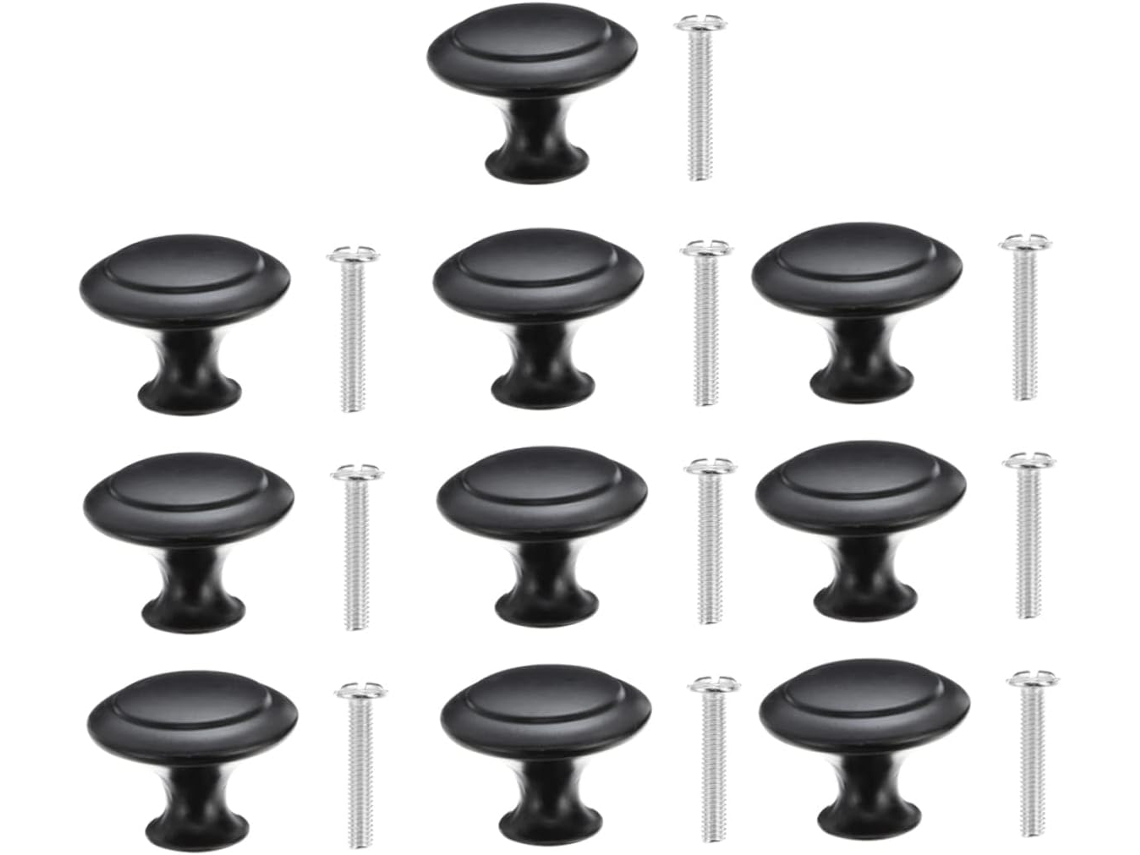 Gadpiparty Conjunto Com 10 Puxadores Pretos Para Armários E Gavetas, Modelos Modernos E Fáceis De Instalar Para Cozinha
