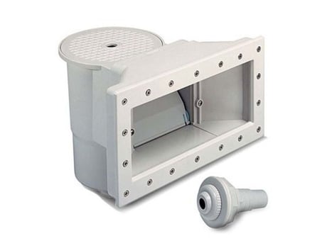 Skimmer De Piscina Acima Do Solo, Grande Abertura, Branco - Jardiboutique