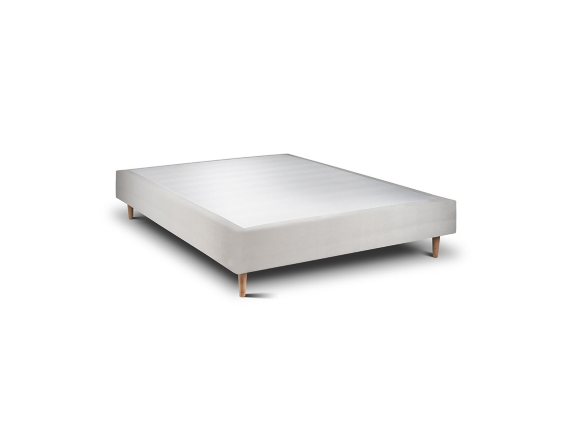 Sommier Rígido 20 Milano  Cement Pés Cônicos 190 X 140 Cm Altura 35 Cm Indream