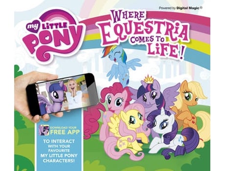 Livro my little pony: where equestria comes to life de caroline rowlands (inglês)