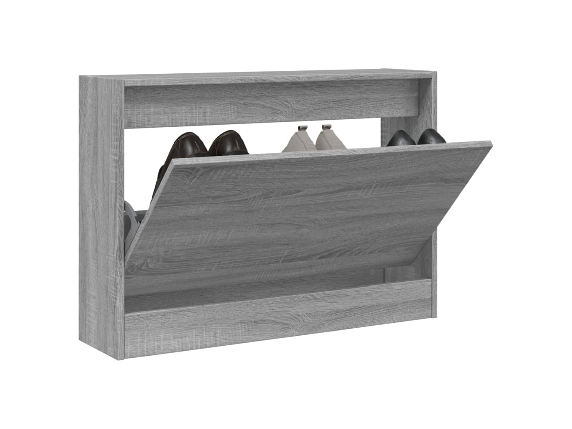 Vidaxl Sapateira 80x21x57 Cm Derivados De Madeira Sonoma Cinza