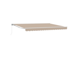 Conjunto 1 Toldo Retrátil Vidaxl Branco Alumínio (4 × 3,5 M)