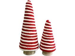 Decoração De Natal - Enfeite De Mesa Natalino Em 2 Peças | Para O