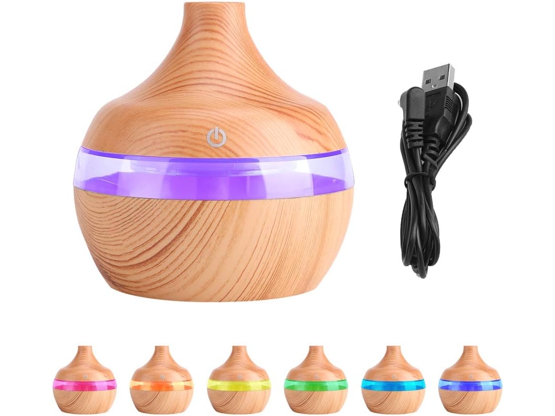 Humidificador, Conexão Usb, Luz Led, Grão de Madeira ZYBLSSBB
