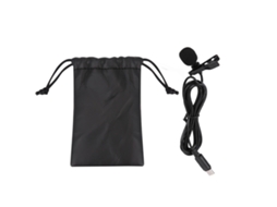 Micrófono Lavalier Clip On Com Interface De Áudio Tipo C Para Telefones Android E Câmeras De Ação