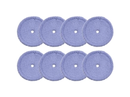 Conjunto de 8 Panos Limpeza Microfibra Laváveis​​ para Everybot Edge Rs700 Rs500, Acessórios de Reposição para Aspirador Robô BRILVIBERA