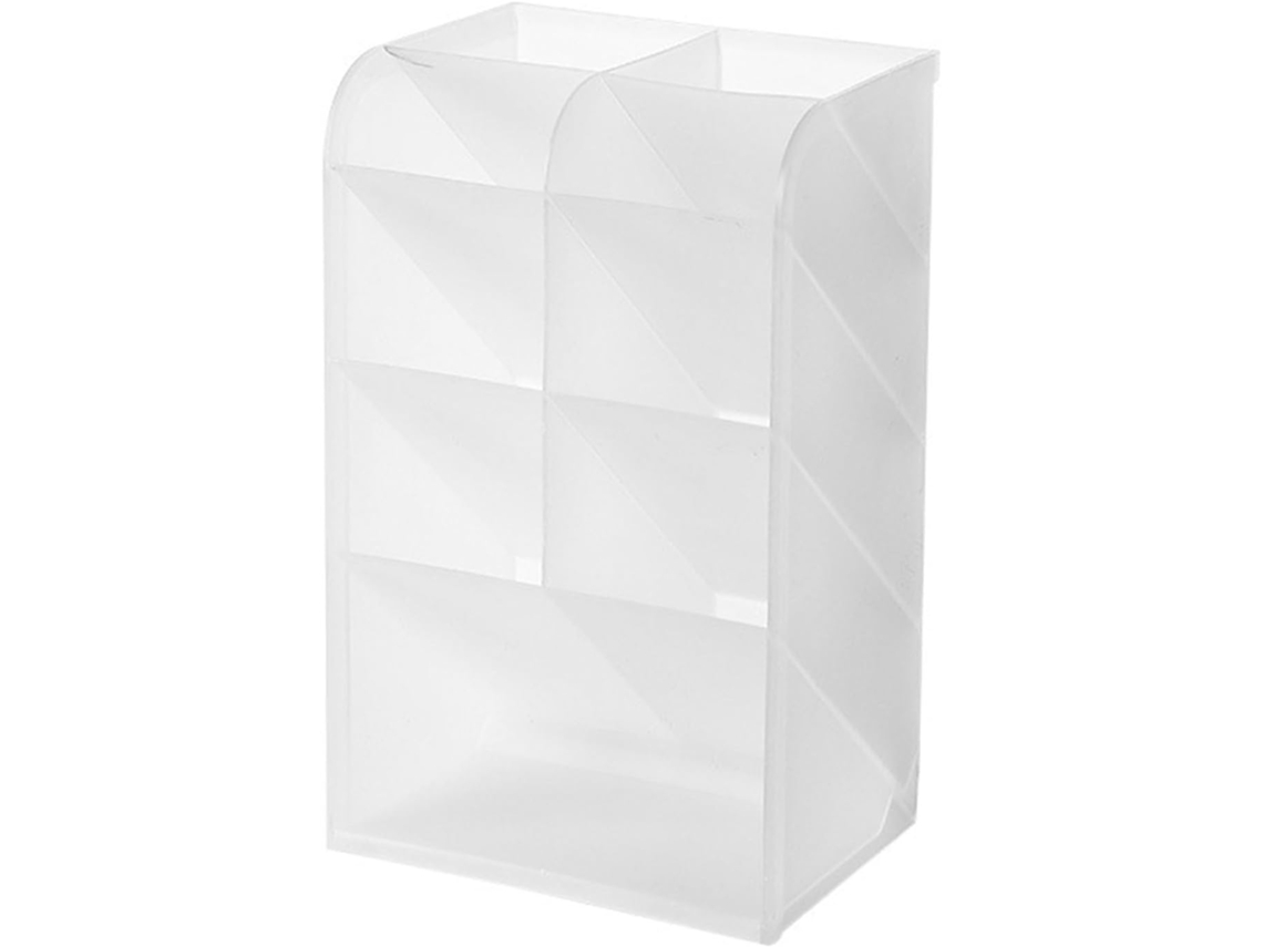 Organizador De Lápis Mesa, Elegante Caixa De Armazenamento Multifuncional Escritório E Penteadeira, Plástico