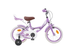 Vidaxl Bicicleta Infantil 12 Polegadas Para 2-4 Anos Roxo