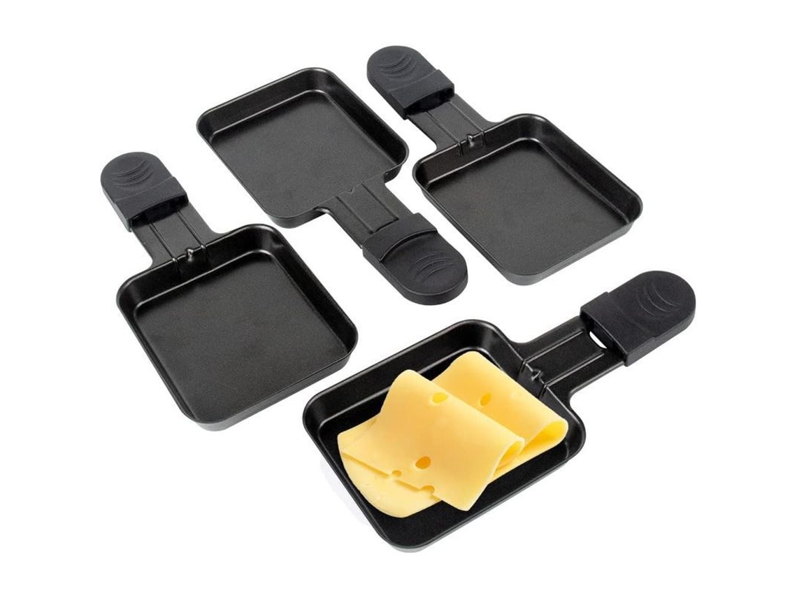 2026 plato Mini de Hierro Fundido Antiadherente Con Mango Aislado para Barbacoa, 18x8cm, 4 Piezas