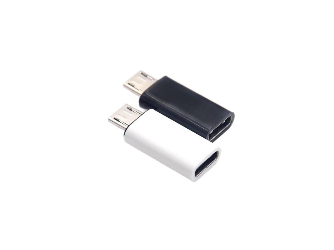 Adaptador Otg Type-c Fêmea Para Micro Usb, Compatível Com Android E Iphone