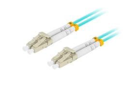Cabo De Fibra Lanberg Patchcord Para Módulos Sfp Lc Lc Om3 50 125 Duplex 10m