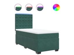 Box Spring Bed, Box Spring Beds Vidaxl Verde Veludo (90 X 200 Cm)