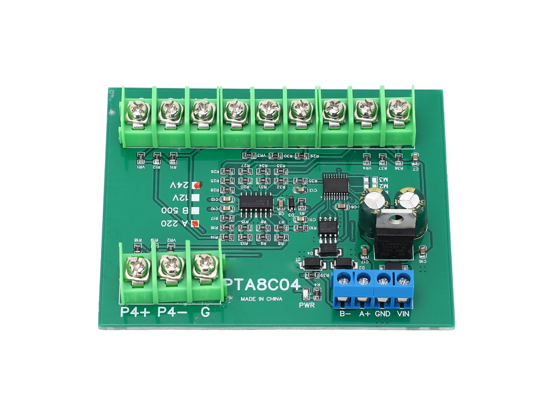 Módulo de sensor de temperatura Pt100 de 4 canais RS485, placa de aquisição 40-220℃, DC24V