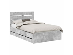 Estrutura de Cama 135x190cm Madeira de Engenharia MAISON EXCLUSIVE