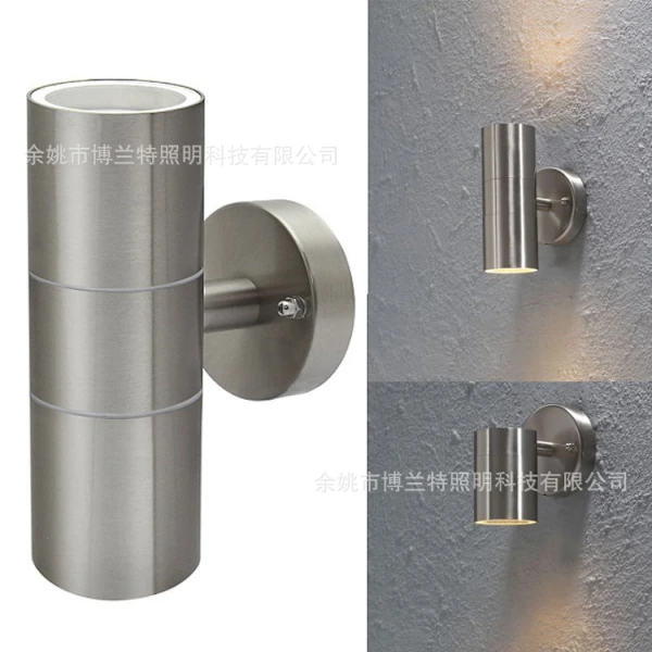 Aplique Elétrico Único em Aço Inox Ao Ar Livre, Holofote À Prova D'água LED, Corredor Ao Ar Livre (BRILVIBERA)