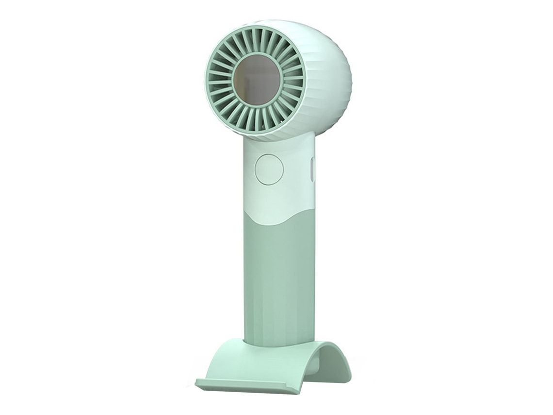 Ventilador Portátil Com Carregamento Usb E Suporte Para Celular