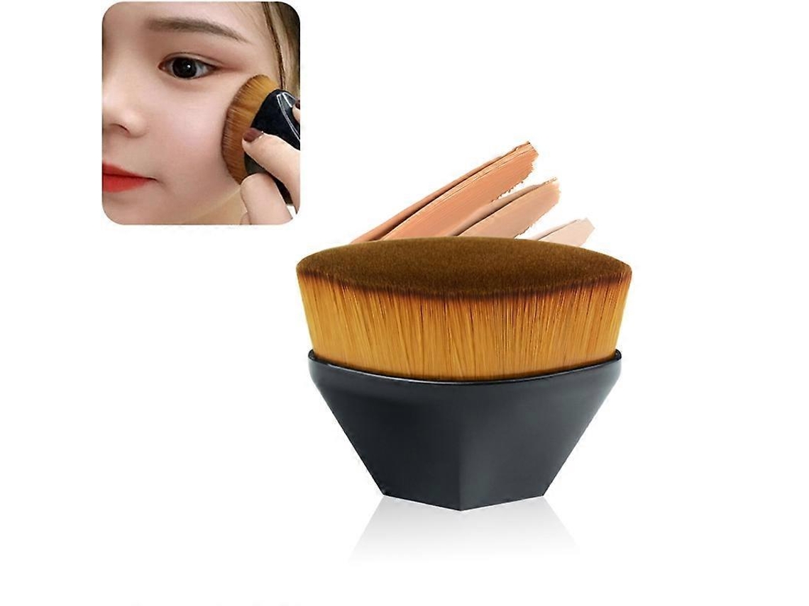 Pincel Para Base Petal, Pincéis Para Maquiagem Bb Cream, Pincéis Para Pó Solto, Kit De Pincéis De Maquiagem Com Topo Plano Everley891