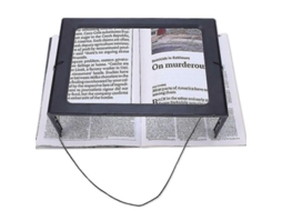 Lupa De Leitura Gigante Com 4 Luzes Led E Função Mãos Livres. Aquaforge