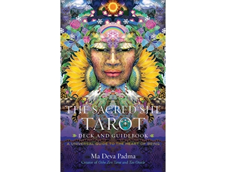 Livro Sacred She Tarot Deck and Guidebook de Ma Deva Padma (Inglês)