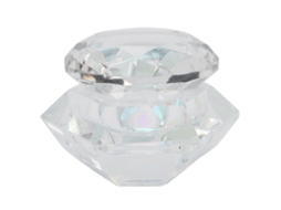 Recipiente De Polvo E Líquido Acrílico Para Unhas Artísticas Copo De Cristal Transparente Ferramenta De Manicure Portátil