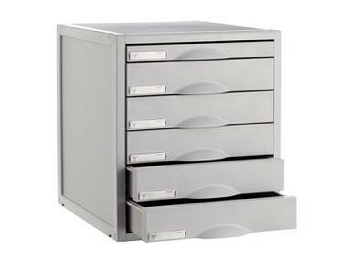 Gabinete de Arquivo Modular Archivo 2000 Archisystem 6 Gavetas Cinzento 35,6 X 31,6 X 36,2 Cm