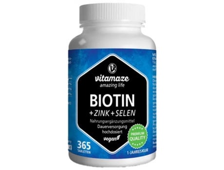 VITAMAZE Biotina Zinco Selênio 365 Comprimidos