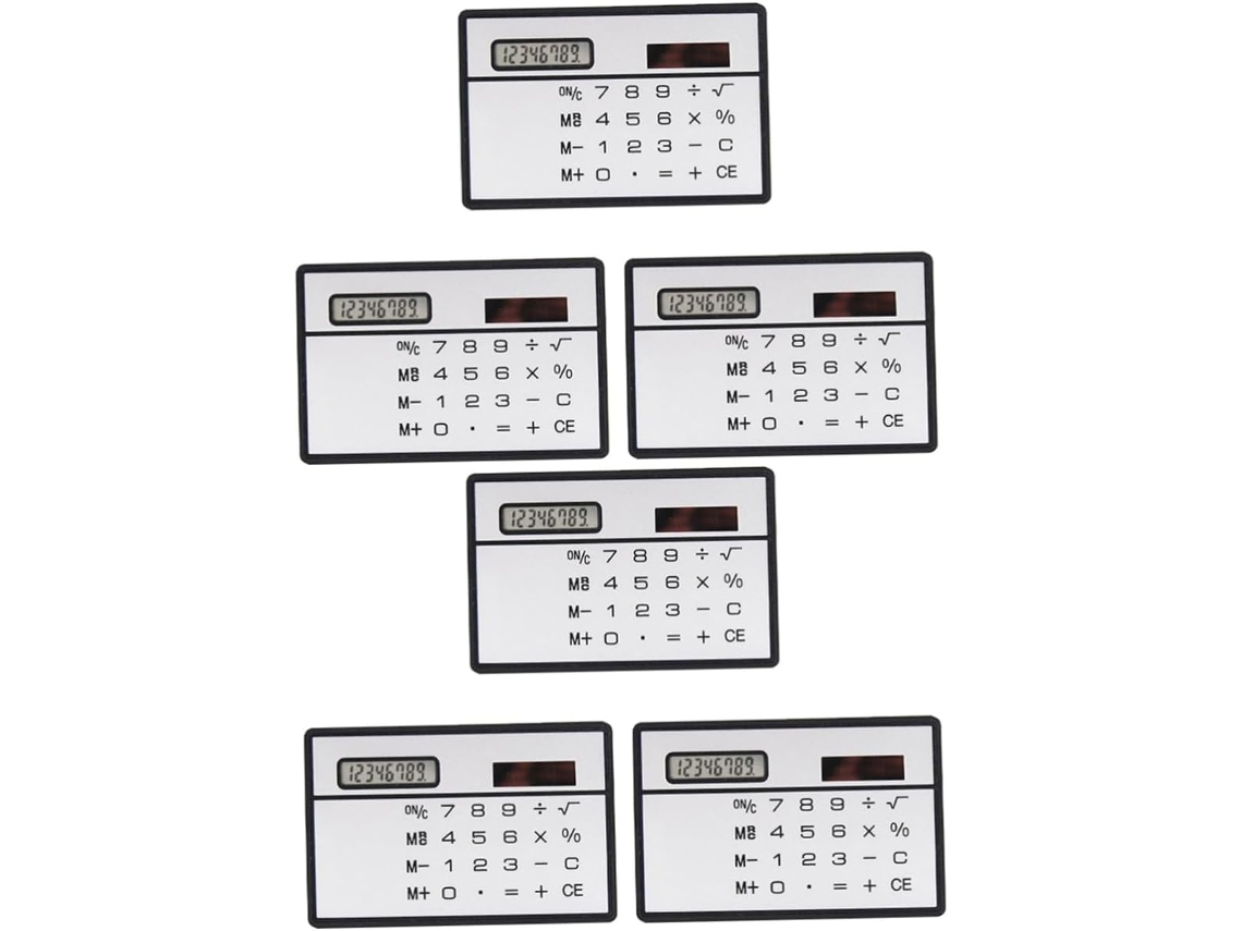 2 Calculadoras Portáteis Com Tela Sensível Ao Toque E Carregamento Solar Para Estudantes, Ferramenta Gokoco