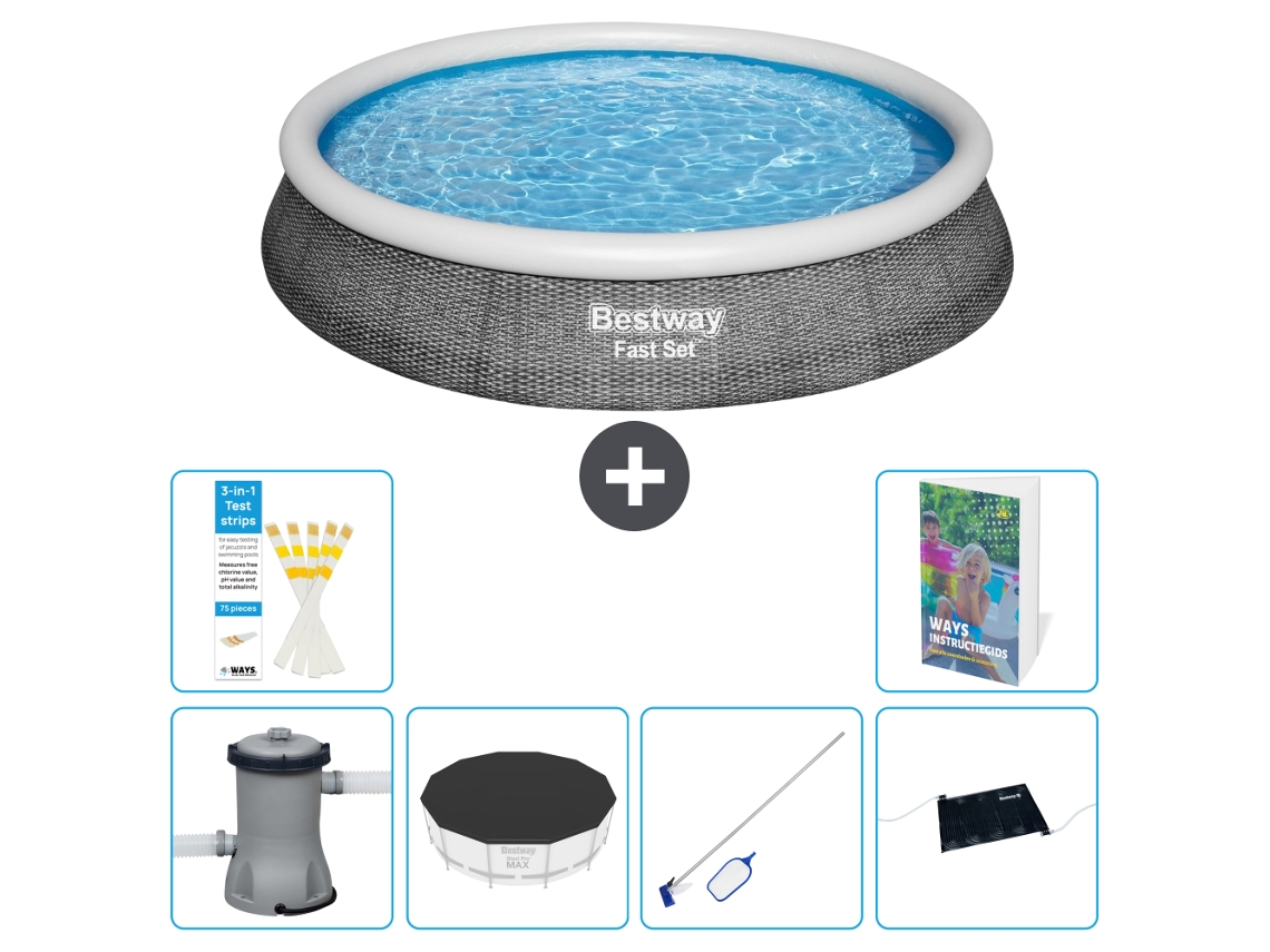 Piscina Bestway Fast Set Redonda 396x84 Cm 5 peças S241 BESTWAY