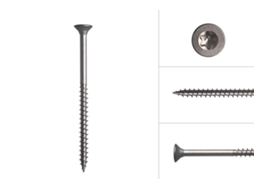 Parafusos para Aglomerado Aço Inoxidável A2 4 X 60 Mm Torx 20 200 Peças WOVAR