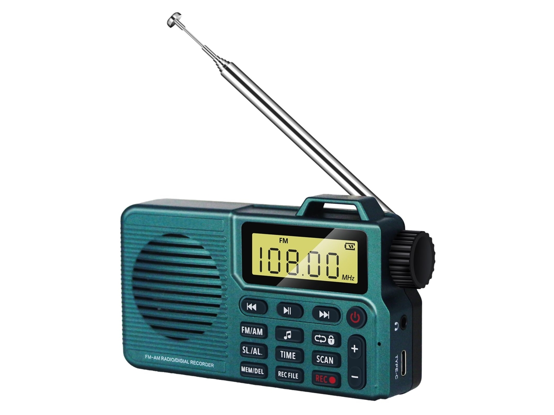 Rádio Portátil Carregamento Usb Bluetooth Usb