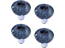4 filtros de substituição para Rowenta X force Flex 11.60/14.60 Zr009007