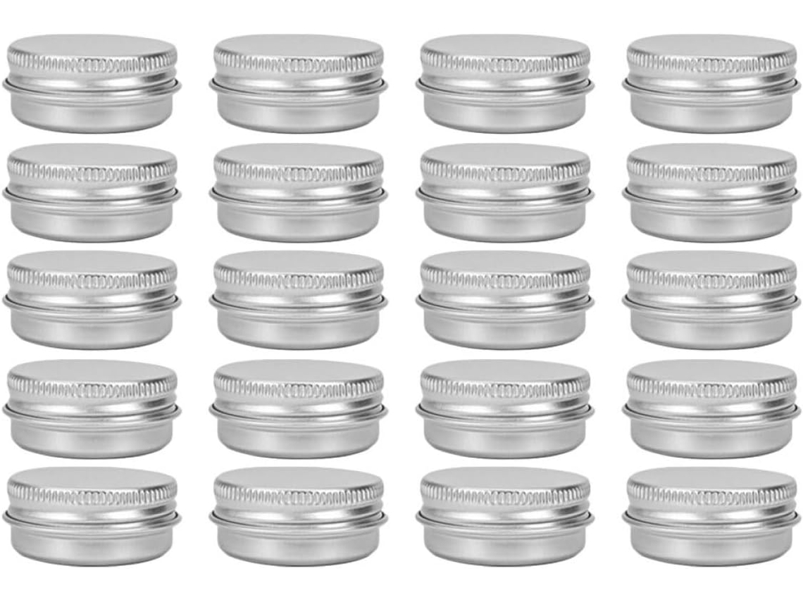Recipientes Vazios De Alumínio, 30 Unidades, 15g, Herméticos E À Prova De Vazamentos, Para Cosméticos, Cremes E Outros Produtos.