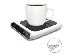 Aquecedor de canecas de mesa Slowmoose de 25 W com desligamento automático, comporta três xícaras de café.