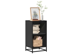 Vidaxl Estante 40x35x76 Cm Derivados De Madeira Preto