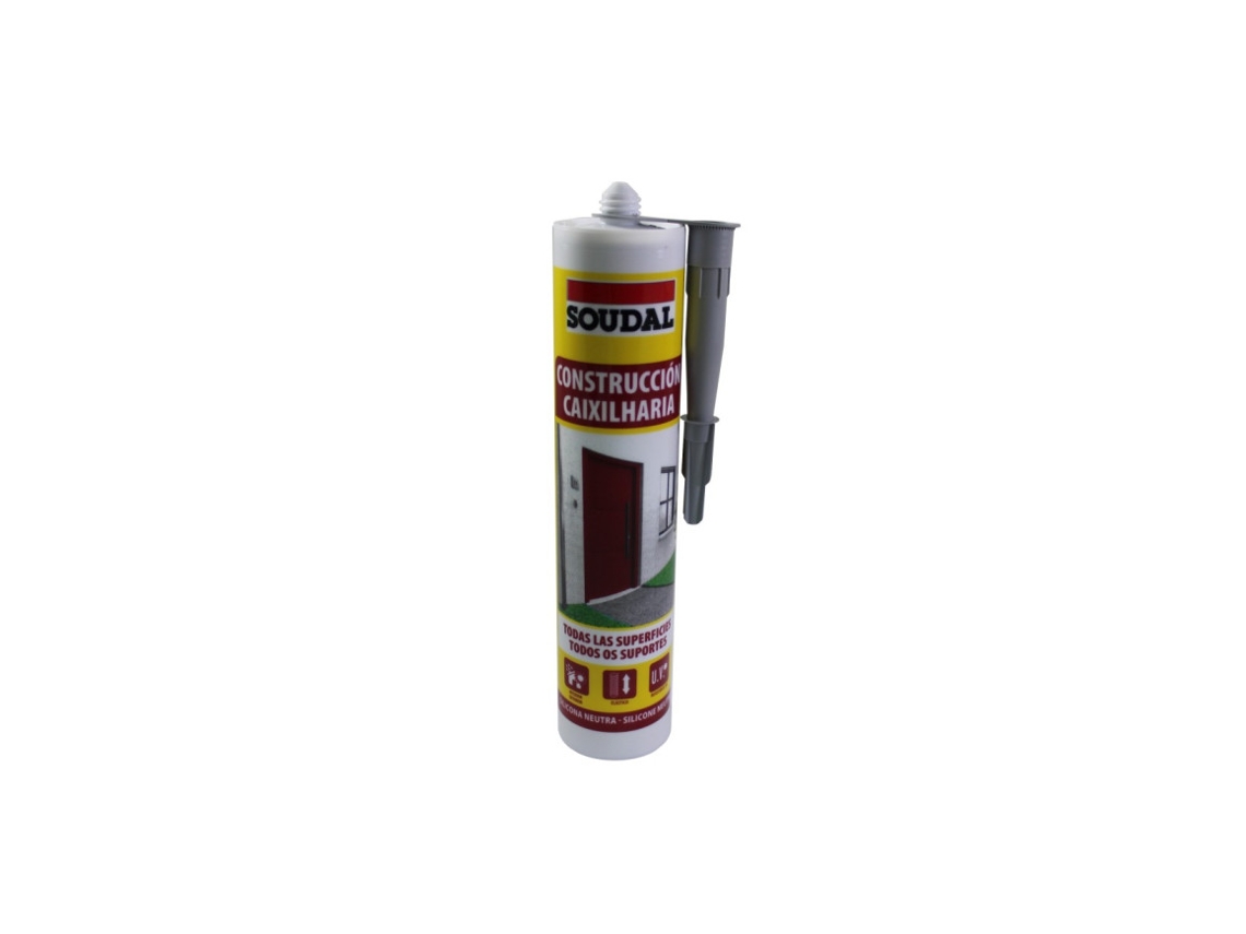 Silicone Neutro Silirub SOUDAL 300ml Cinza Ral.9007
