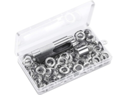 Kit De Ferramentas Para Ilhós Com 120 Peças, 1/2 Polegada, E Caixa