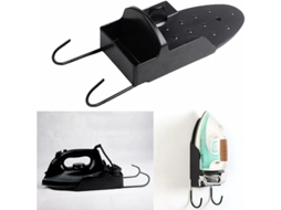 Suporte para Tábua de Passar Roupa com Ganchos Aço, Prateleira para Ferro Elétrico, Montagem na Parede Resistente Ao Calor BRILVIBERA